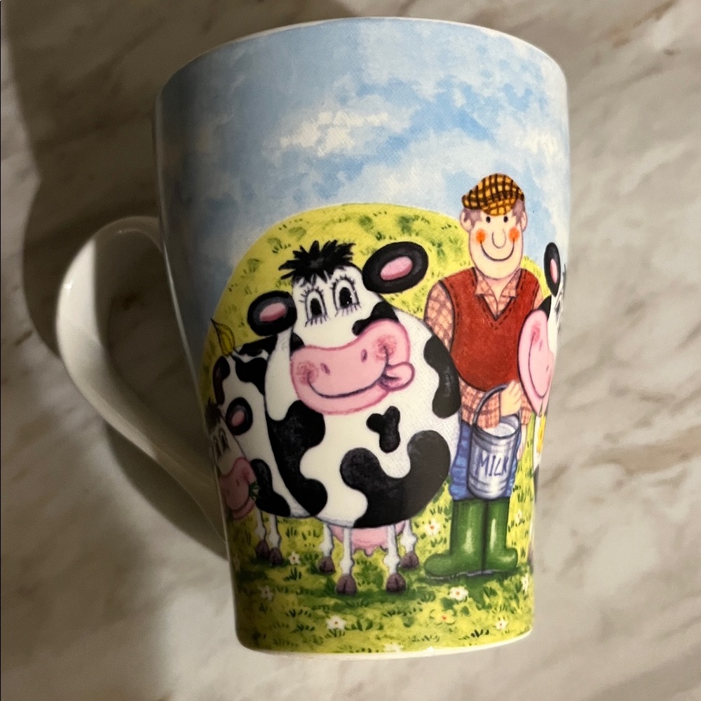 Chloe Thomas Happy Cows Mug EXC